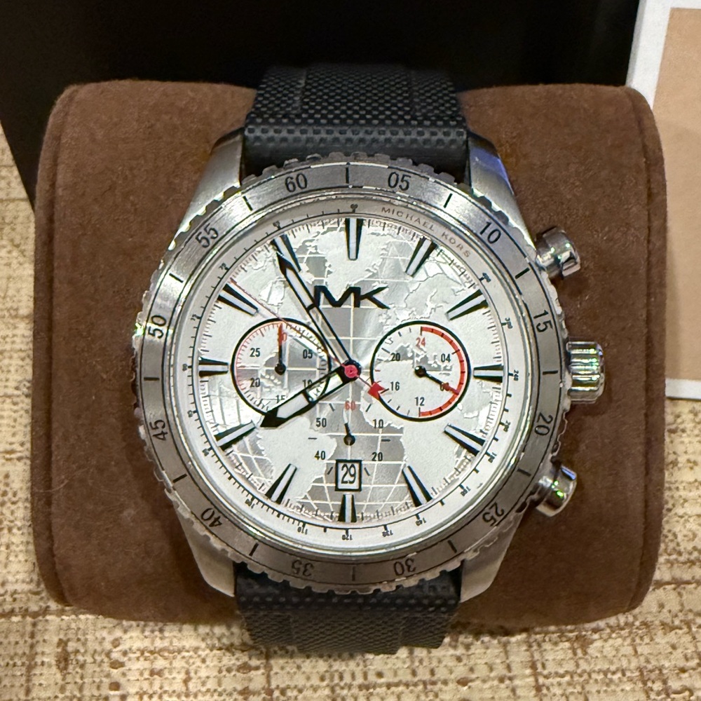Michael Kors Silver Chronograph Watch